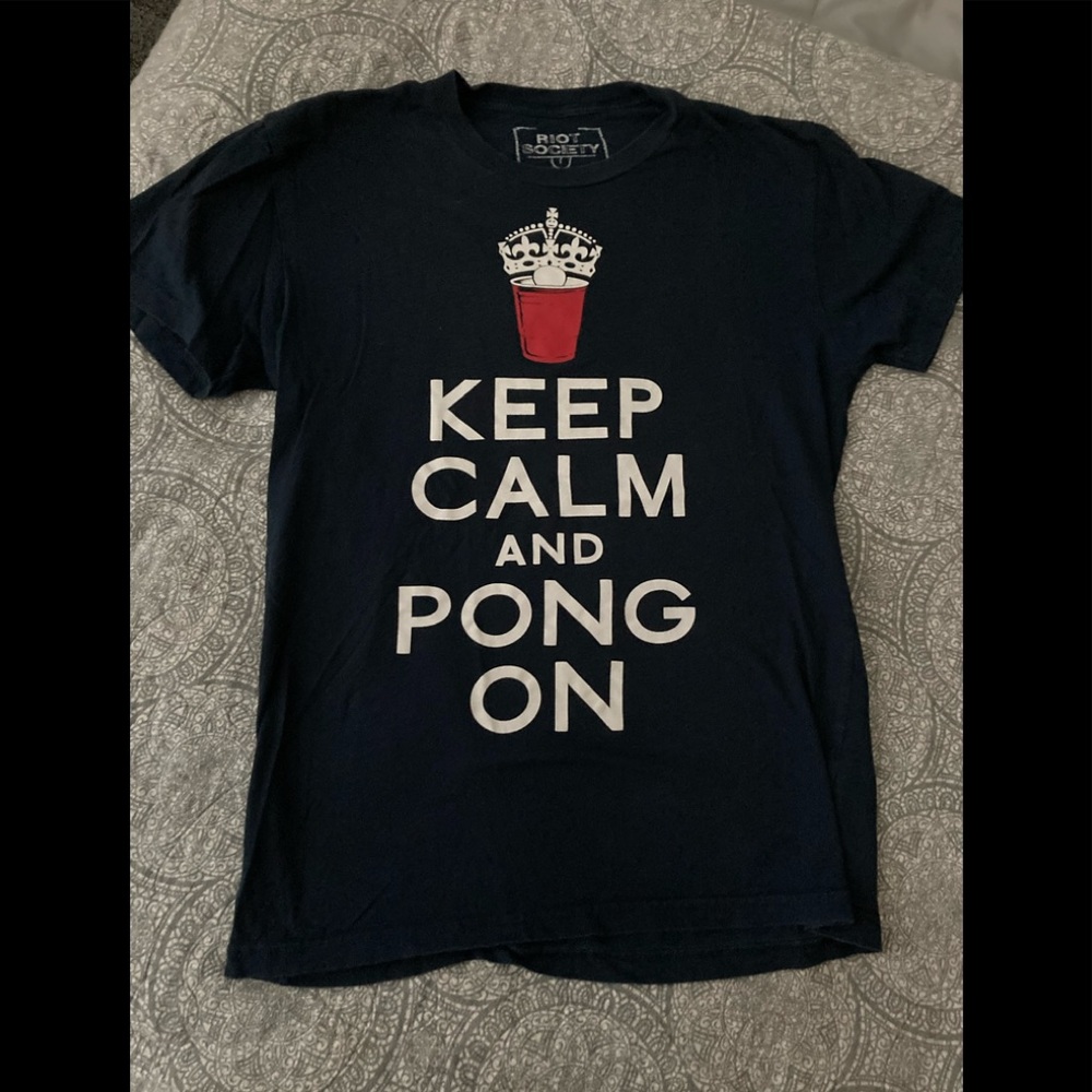 Keep Calm Pong On Shirt